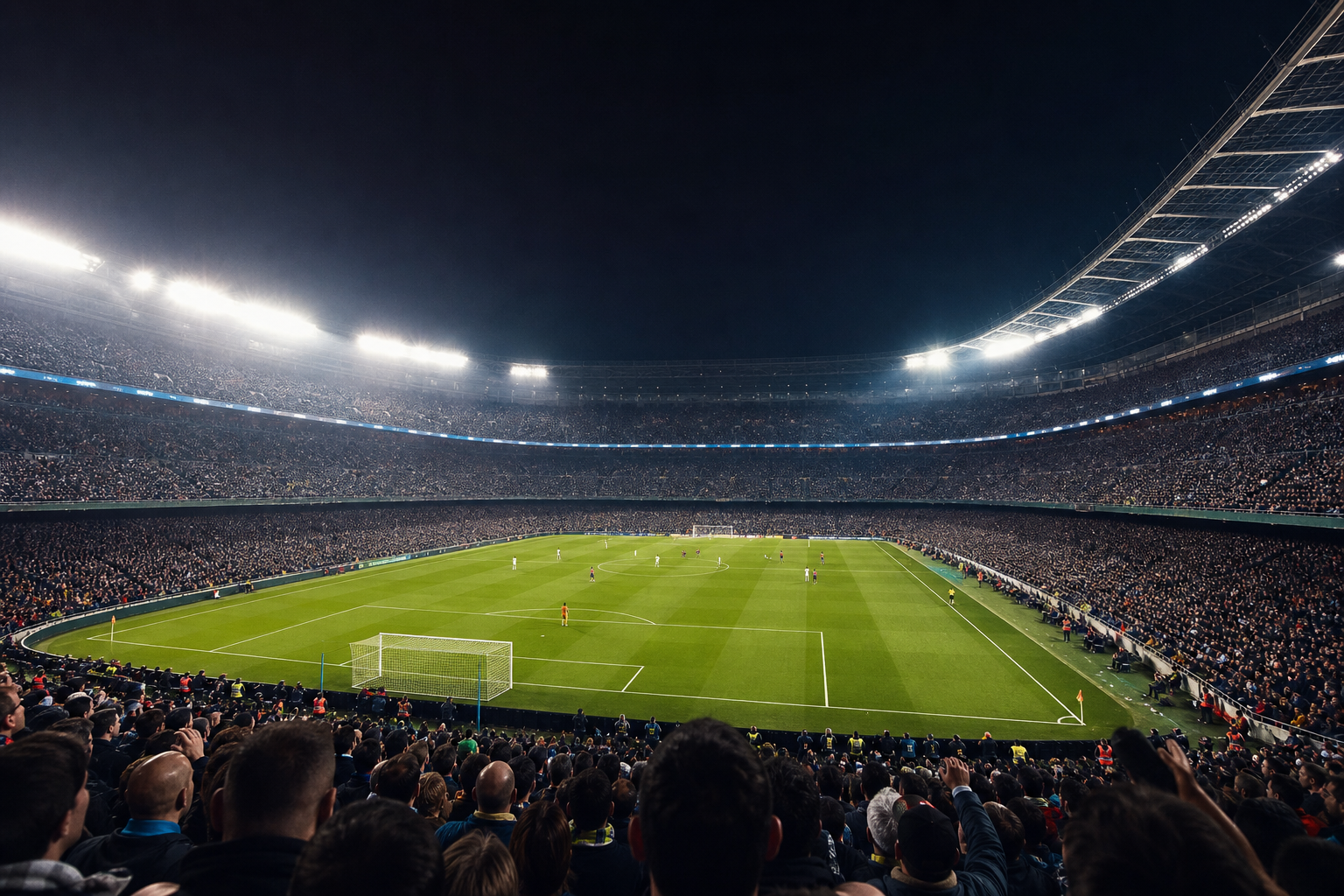 Football stadium night