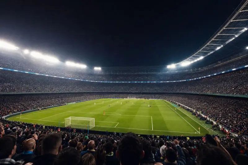 Football stadium night